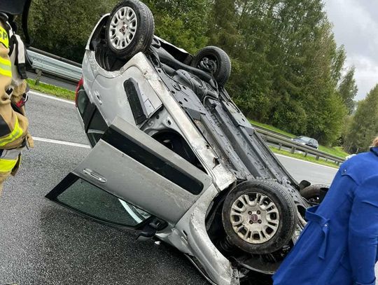 Zakopianka, Głogoczów, wypadek na Zakopiance w Głogoczowie, powiat myślenicki, na sygnale, akcja ratunkowa