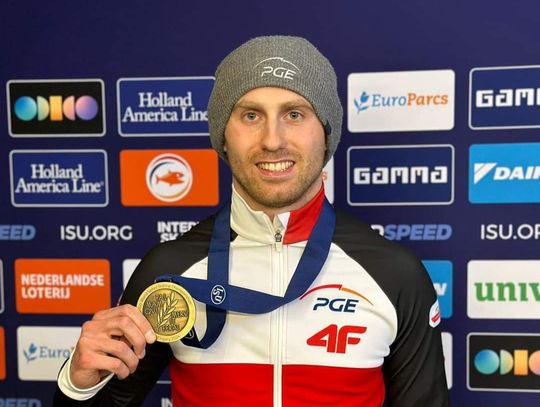Na zdjęciu brązowy medalista Mistrzostw Świata na 500 metrów Damian Żurek
