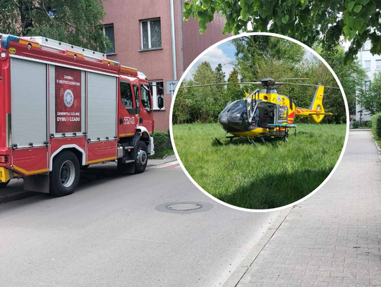 Kęty, powiat oświęcimski, dramatyczne zdarzenie, starszy mężczyzna wypadł, upadek starszego mężczyzny, na sygnale, akcja ratunkowa