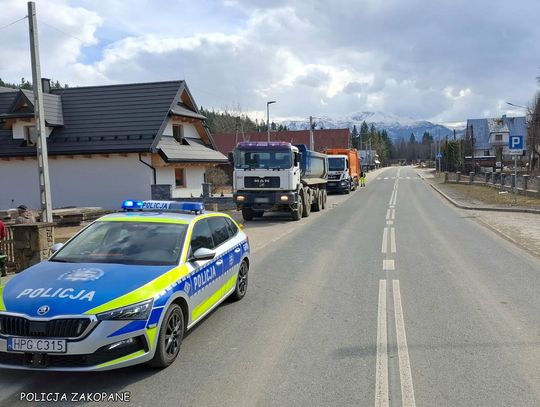 Zakopane, Podhale, Witów, pijany kierowca ciężarówki potrącił pracownika zbierającego śmieci, pijany kierowca ciężarówki, powiat tatrzański