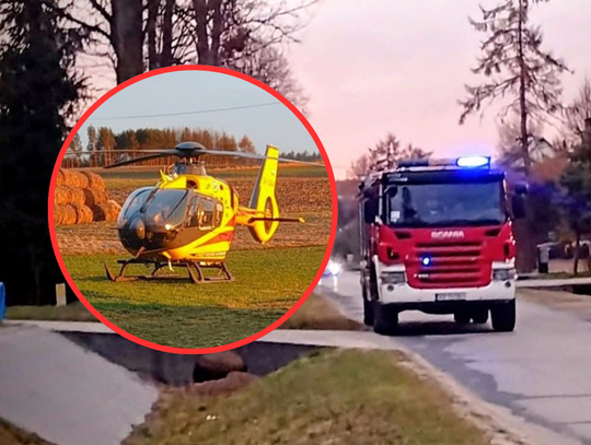 Sucha, powiat olkuski, na sygnale, śmigłowiec LPR, nagłe zatrzymanie krążenia, lotnicze pogotowie ratunkowe