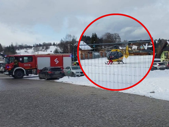 Chochołów, Termy Chochołowskie, gmina Czarny Dunajec, Podhale, powiat nowotarski, śmigłowiec LPR, Lotnicze Pogotowie Ratunkowe