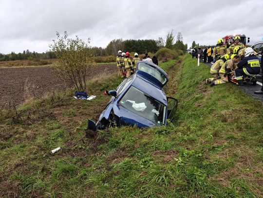 Szczucin, Dąbrowa Tarnowska, wypadek na trasie ze Szczucina do Dąbrowy Tarnowskiej, troje nastolatków, trzy osoby ranne, Skrzynka