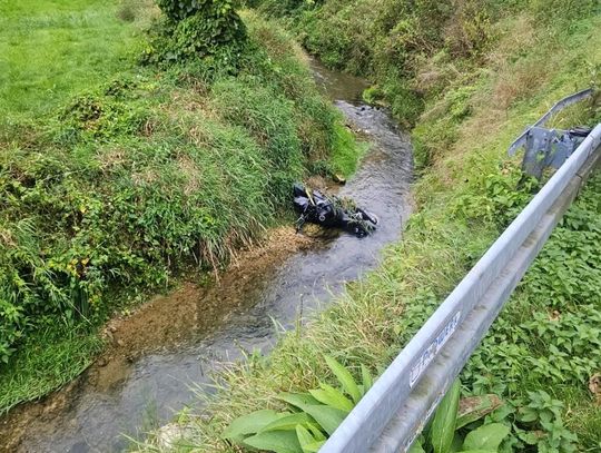 wypadek motocyklisty, Pieskowa Skała, gmina Sułoszowa, powiat krakowski, poważny wypadek w Pieskowej Skale, Lotnicze Pogotowie Ratunkowe