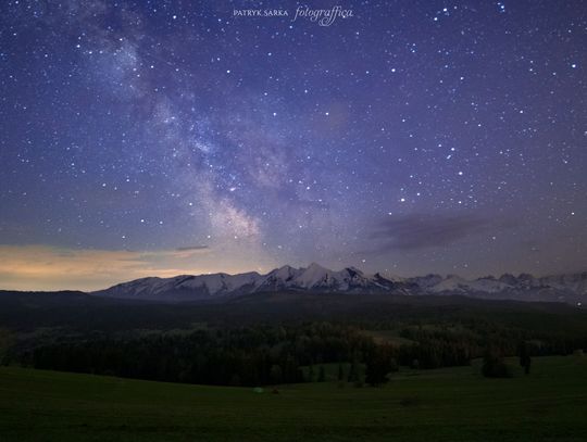 Droga Mleczna - kosmiczny widok nad Tatrami