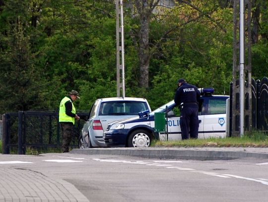 Policyjna kontrola drogowa.
