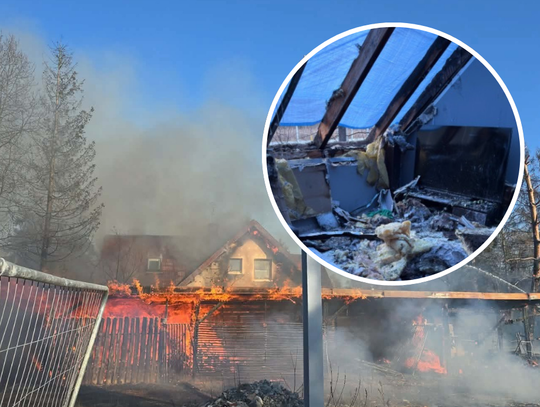 Zabierzów, pożar w Zabierzowie, zbiórka na odbudowę domu po pożarze w Zabierzowie, powiat krakowski, na sygnale, straż pożarna