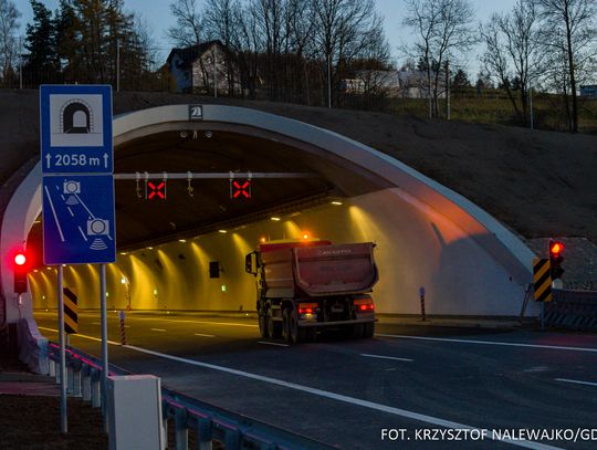 W tunelu pod Luboniem Małym będą prowadzone prace serwisowe