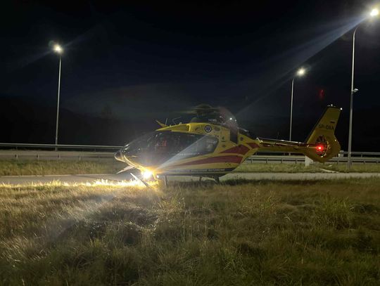 Pieniążkowice, Podhale, gmina Czarny Dunajec, Skomielna Biała, na sygnale, lotnicze pogotowie ratunkowe, eksplozja akumulatora, LPR