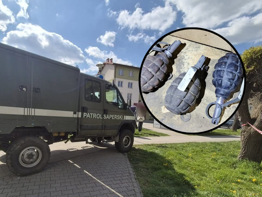Wadowice, saperzy, granat typu F1, granat w piwnicy budynku Wadowicach, ewakuacja mieszkańców, ewakuacja w Wadowicach