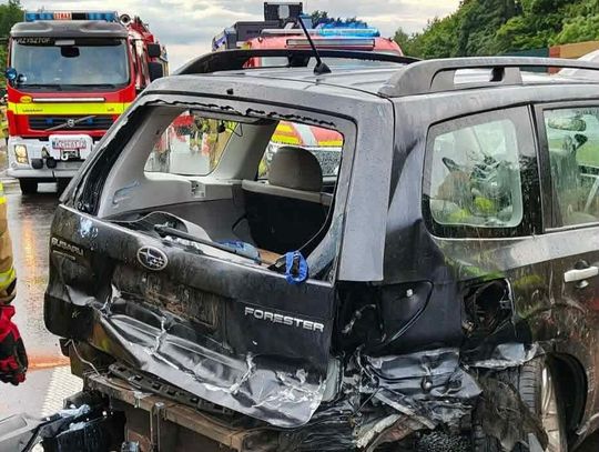 Autostrada a4, kolizja na autostradzie a4, wypadek drogowy, akcja ratunkowa, kolizja drogowa, powiat krakowski