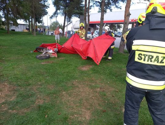 Jabłonka. Jechał po pijaku na crossie i trafił do szpitala [ZDJĘCIA]