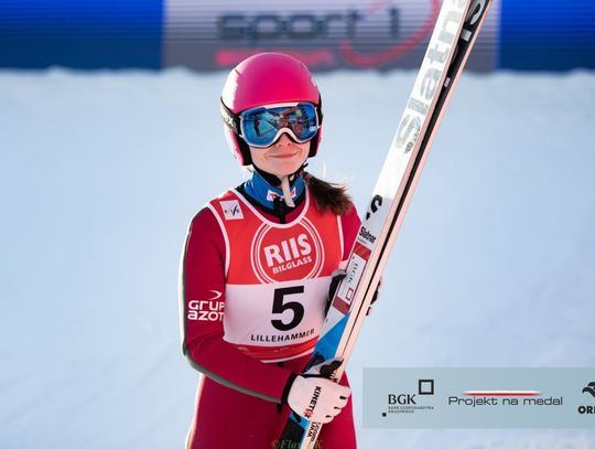 Na zdjęciu Joanna Kil podczas zawodów w Lillehammer