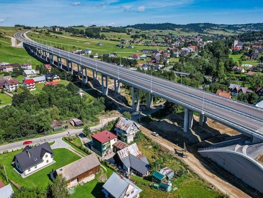 Nowa Zakopianka na odcinku Rdzawka - Nowy Targ będzie przejezdna od piątku 30 sierpnia