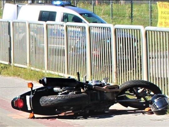 Kęty, wypadek motocyklisty, Spacerowa, policja