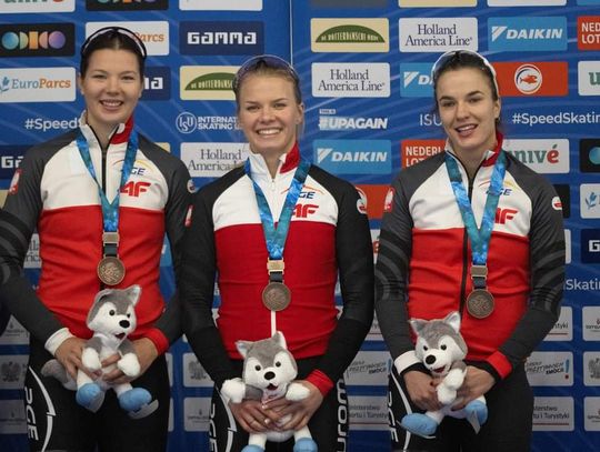 Na zdjęciu Karolina Bosiek, Natalia Jabrzyk i Magdalena Czyszczoń - brązowe medalistki Pucharu Świata