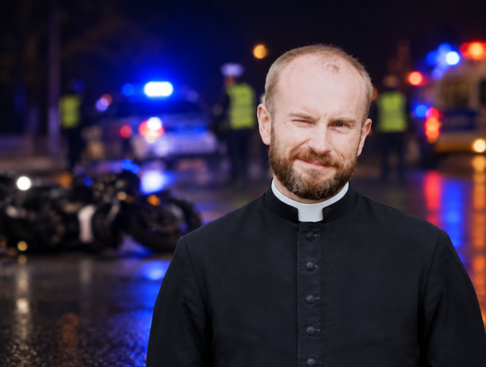 Ksiądz Przemysław Druszcz potrącony przez motocyklistę w Myślenicach. Apel o modlitwę