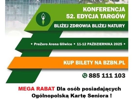 M jak Małopolska patronem medialnym 52. Targów i Konferencji „Bliżej Zdrowia Bliżej Natury”