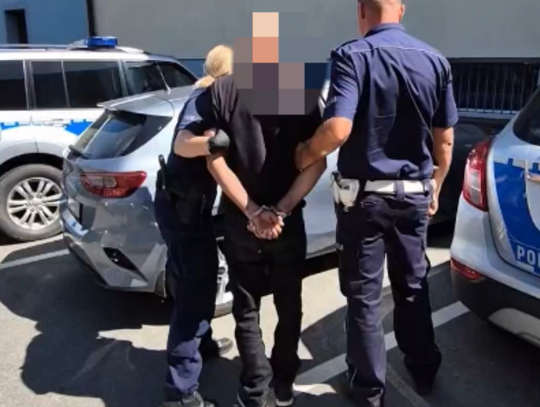 Zatrzymany przez policję.