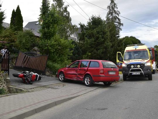 Na zdjęciu miejsce wypadku w miejscowości Siemiechów