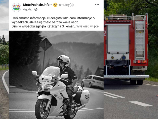 Motocykliści żegnają policjantkę. "Fajna babka, choć nie miała litości dla piratów drogowych"