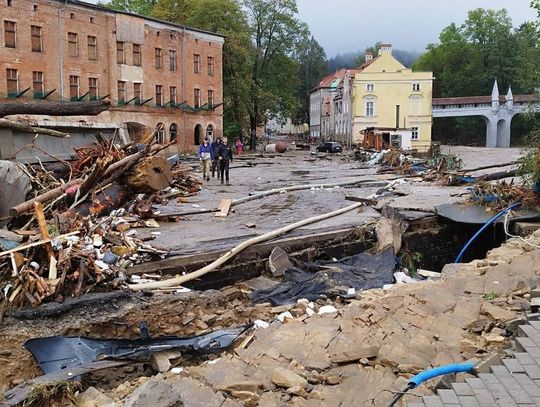 Muszyna z pomocą dla Lądka-Zdroju po niszczycielskiej powodzi