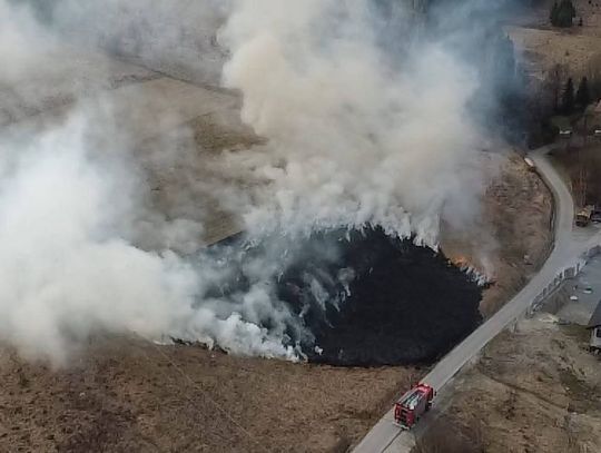 Podhale, ulica Garncarska, Rabka-Zdrój, powiat nowotarski, wypalanie traw, pożar traw w Rabce-Zdroju