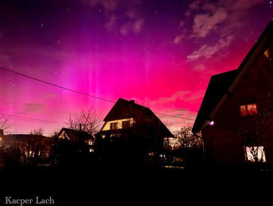 Zorza polarna nad Orawą