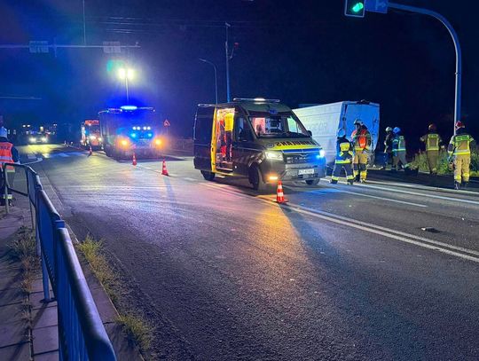Do groźnie wyglądającej kolizji doszło w nocy z 29 na 30 lipca na drodze krajowej nr 94 w Łukanowicach w powiecie tarnowskim