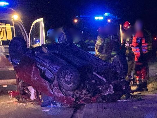 Mucharz, Świnna Poręba, droga krajowa dk28, dachowanie na drodze krajowej, dachowanie na dk28