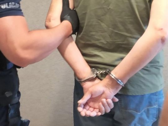 Jeden z zatrzymanych przez policję.