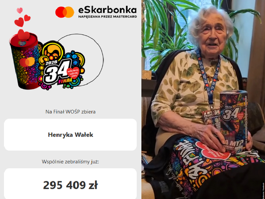 Pani Henryka Wałek – 100-letnia wolontariuszka WOŚP z Krakowa, która poruszyła Polskę