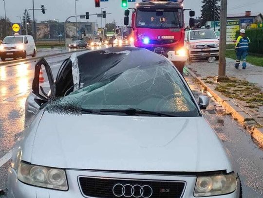 Paraliż centrum miasta po porannym wypadku w Tarnowie