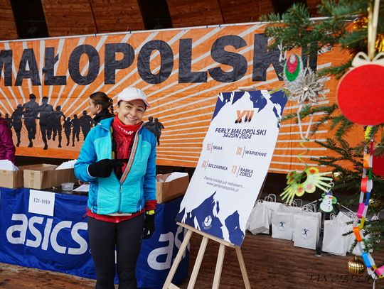 Na zdjęciu Dominika Bolechowska, zwyciężczyni biegu na 14 kilometrów
