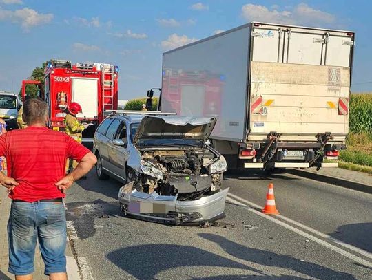 Piątkowy karambol miał miejsce na trasie Wolbrom-Miechów