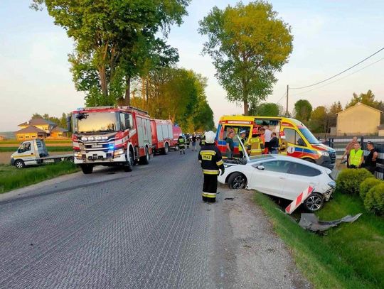 Na zdjęciu miejsce wypadku, do którego doszło na terenie Witowic