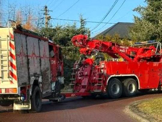 Gmina Skawina, powiat krakowski, wypadek wozu strażackiego, pijany strażak, strażak miał prawie dwa promile, pijany strażak spowodował wypadek wozu strażackiego