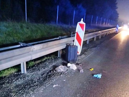 Poranne potrącenie pieszego na autostradzie A4. Trafił do szpitala