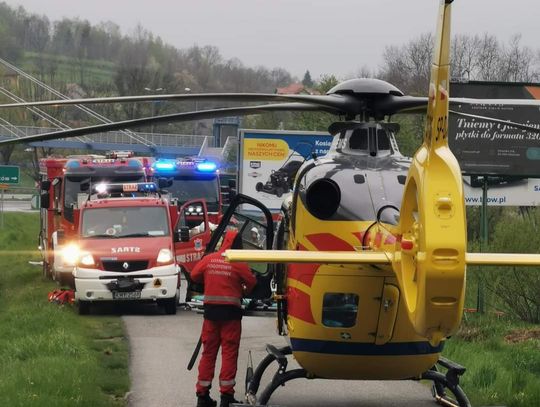 Potężny wypadek na zakopiance. Cztery osoby poszkodowane [ZDJĘCIA]