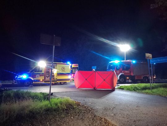 Poważny wypadek na DK28. Motocyklista trafił śmigłowcem do szpitala [ZDJĘCIA]