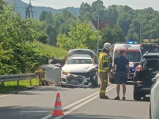 wypadek Lubień, wypadek Mszana Dolna, DW968 wypadek, LPR Lubień, Lotnicze Pogotowie Ratunkowe