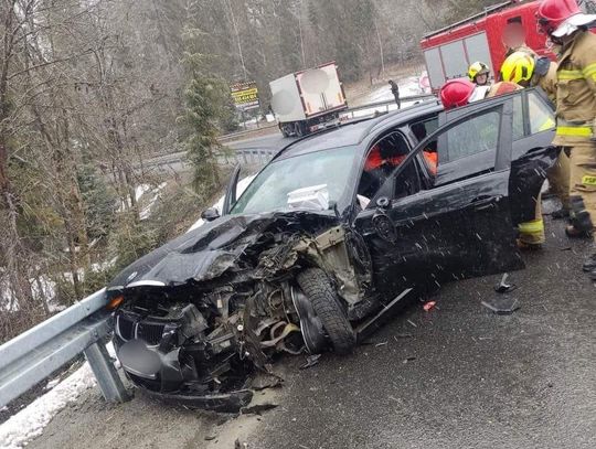 Poważny wypadek w Bielance. Jedna osoba poszkodowana (ZDJĘCIA)