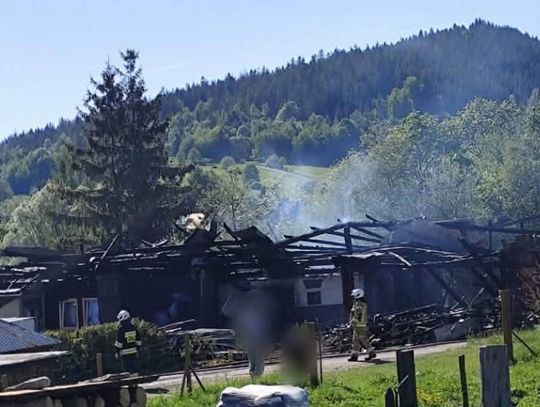 Lipnica Wielka, Orawa, powiat nowotarski, pożar w Lipnicy Wielkiej, na sygnale, akcja gaśnicza, akcja gaśnicza na Orawie