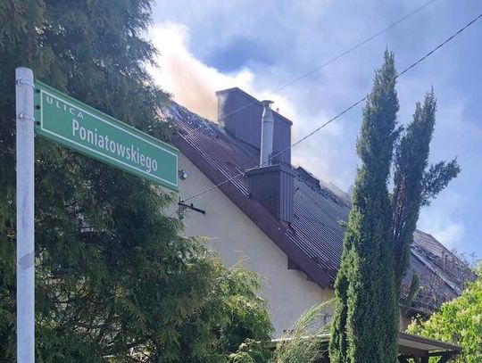 Pożar budynku mieszkalnego na ulicy Poniatowskiego w Wieliczce [FOTO]