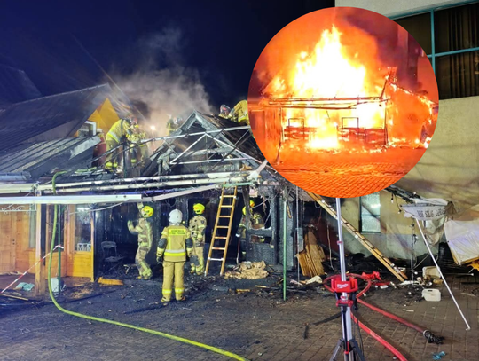 Restauracja, Zakopane, Krupówki, pożar na krupówkach, pożar w Zakopanem, dramatyczny pożar w Zakopanem, Podhale, straż pożarna, akcja gaśnicza