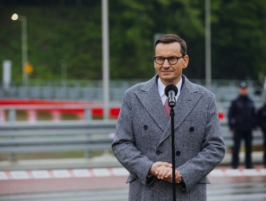 Premier Mateusz Morawiecki na otwarciu mostu w Tylmanowej [ZDJĘCIA]