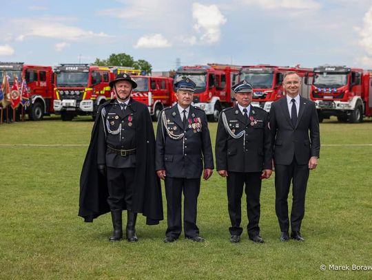 Na zdjęciu Prezydent RP Andrzej Duda na uroczystości w Starym Sączu