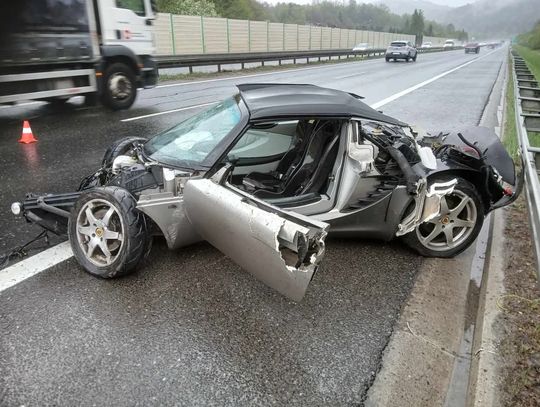 wypadek Lubień, S7 Lubień, kolizja S7, utrudnienia S7, Zakopianka wypadek