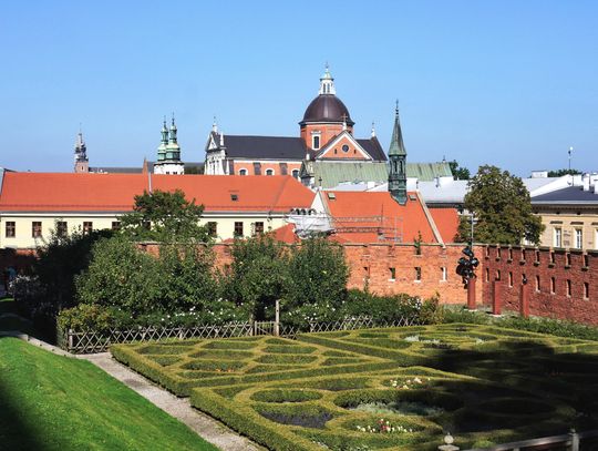 Ogrody Królewskie na Wawelu, w Krakowie.