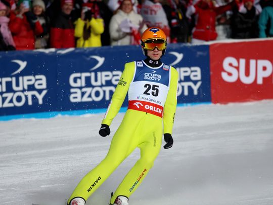 Na zdjęciu Kamil Stoch podczas zawodów Pucharu Świata w Zakopanem